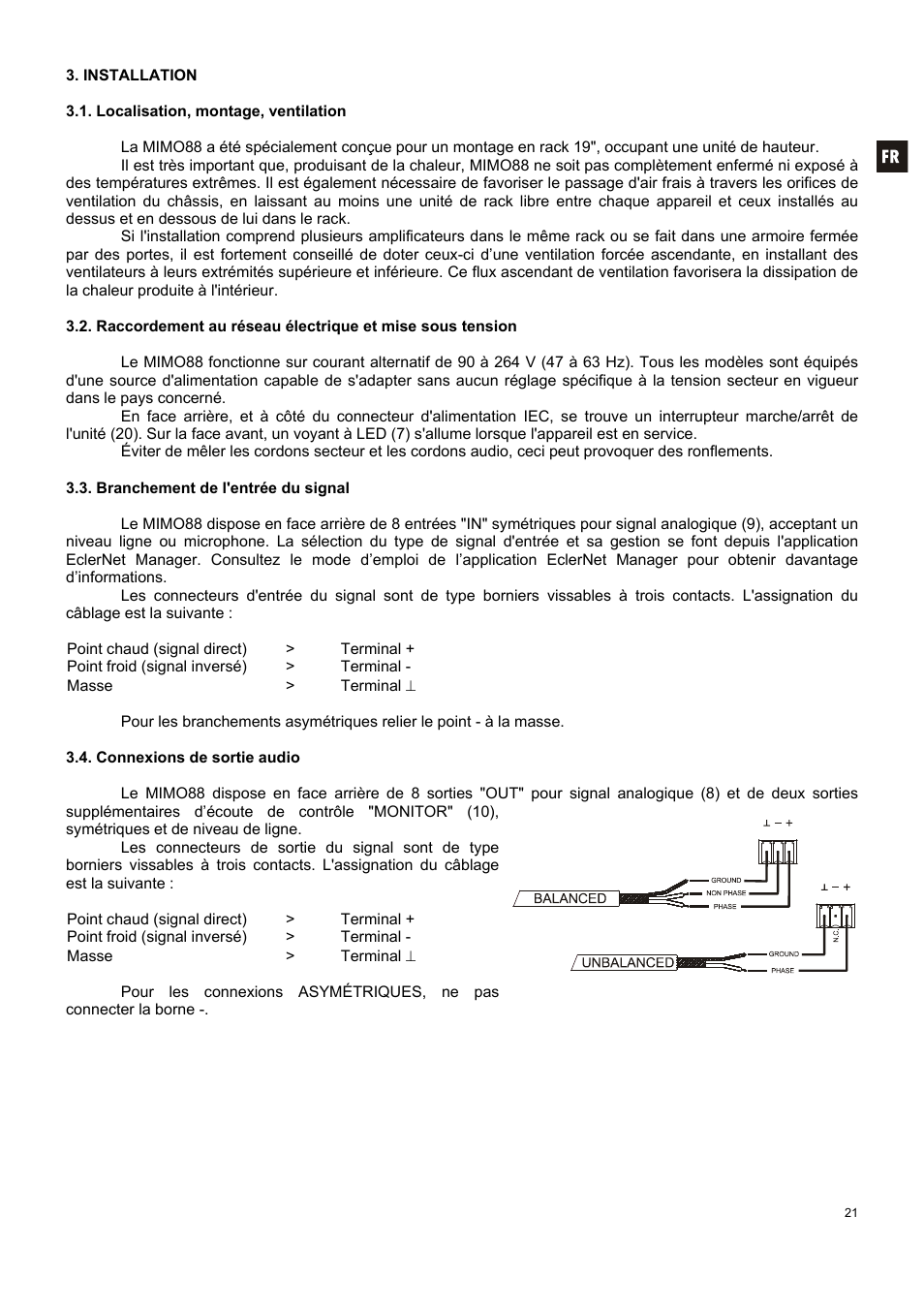 Ecler MIMO 88 User Manual | Page 21 / 40