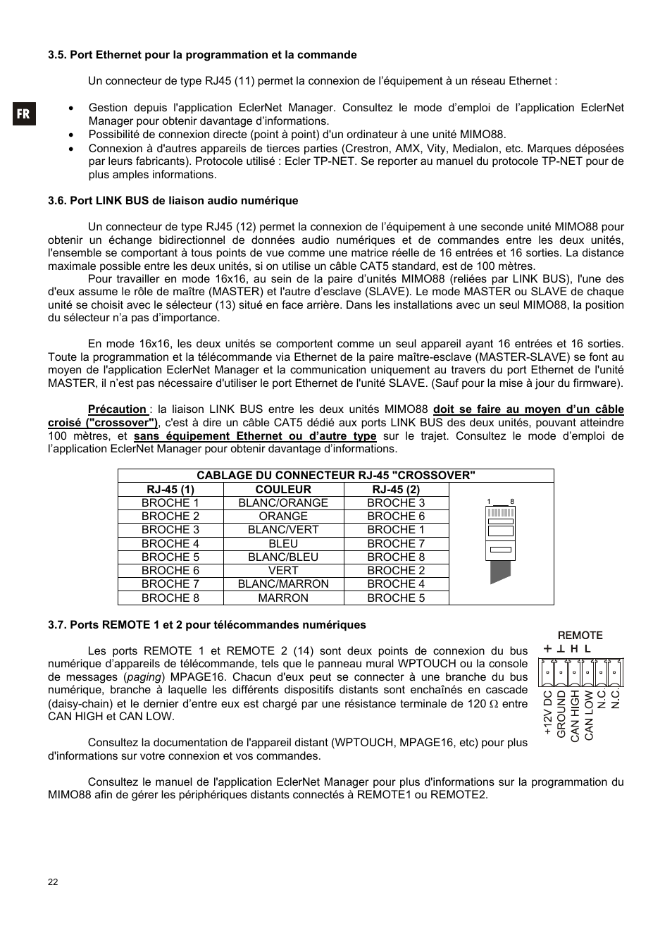 Ecler MIMO 88 User Manual | Page 22 / 40