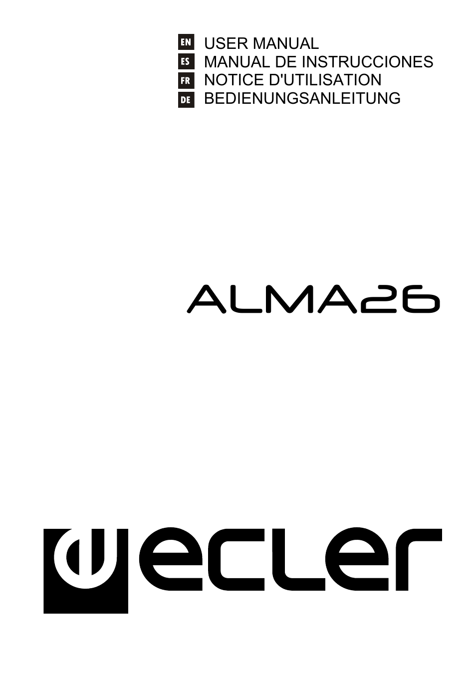 Ecler ALMA26 User Manual | 82 pages