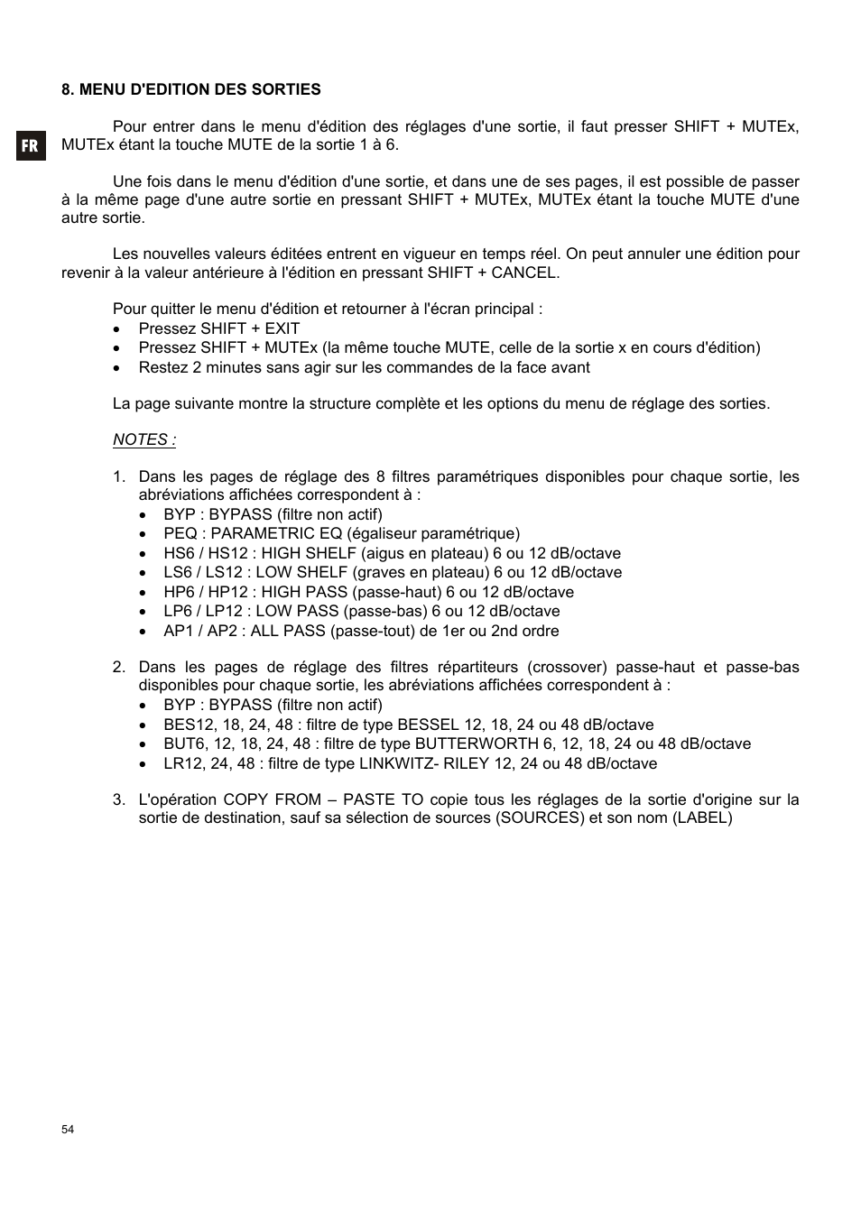 Ecler ALMA26 User Manual | Page 54 / 82