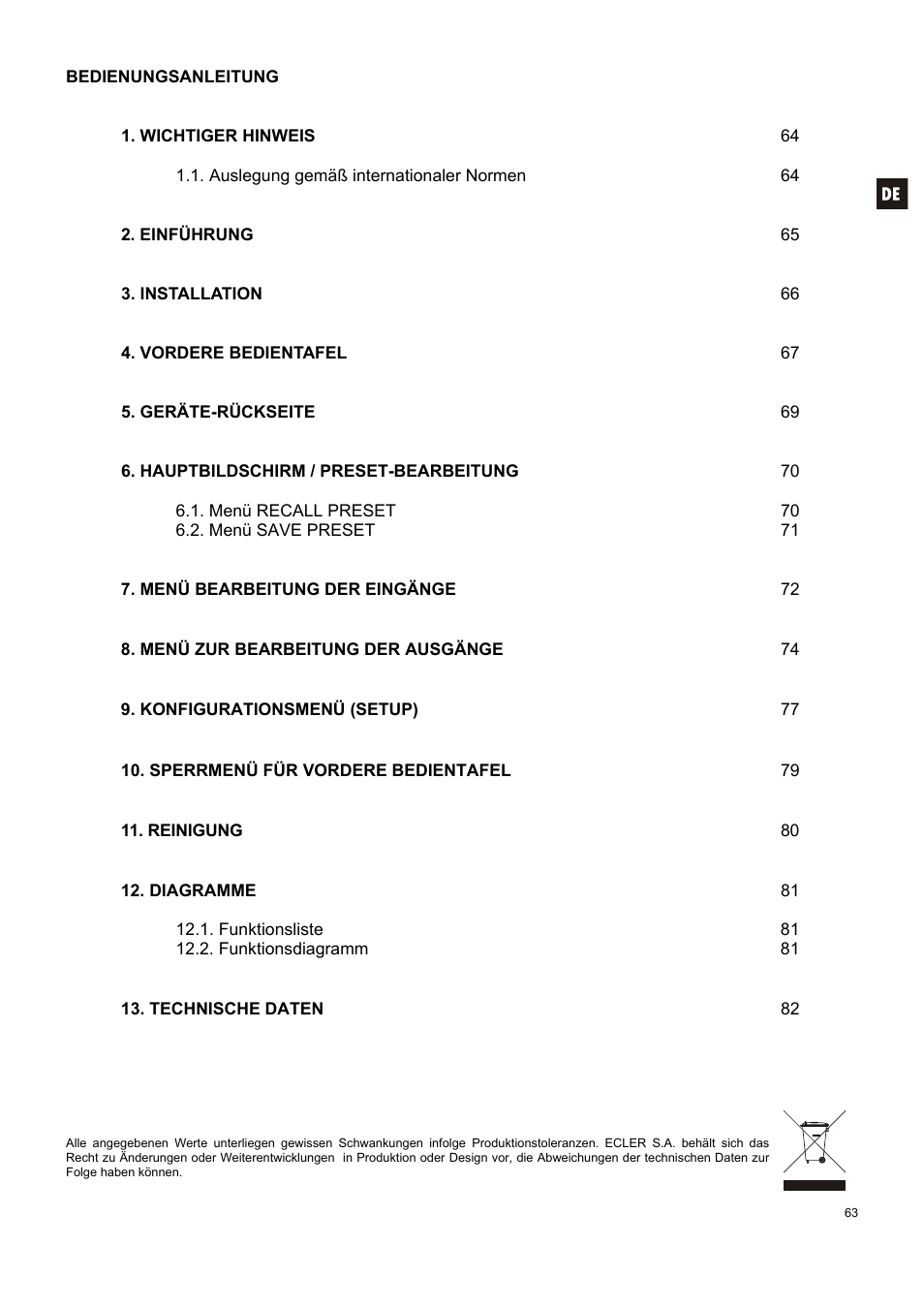 Ecler ALMA26 User Manual | Page 63 / 82