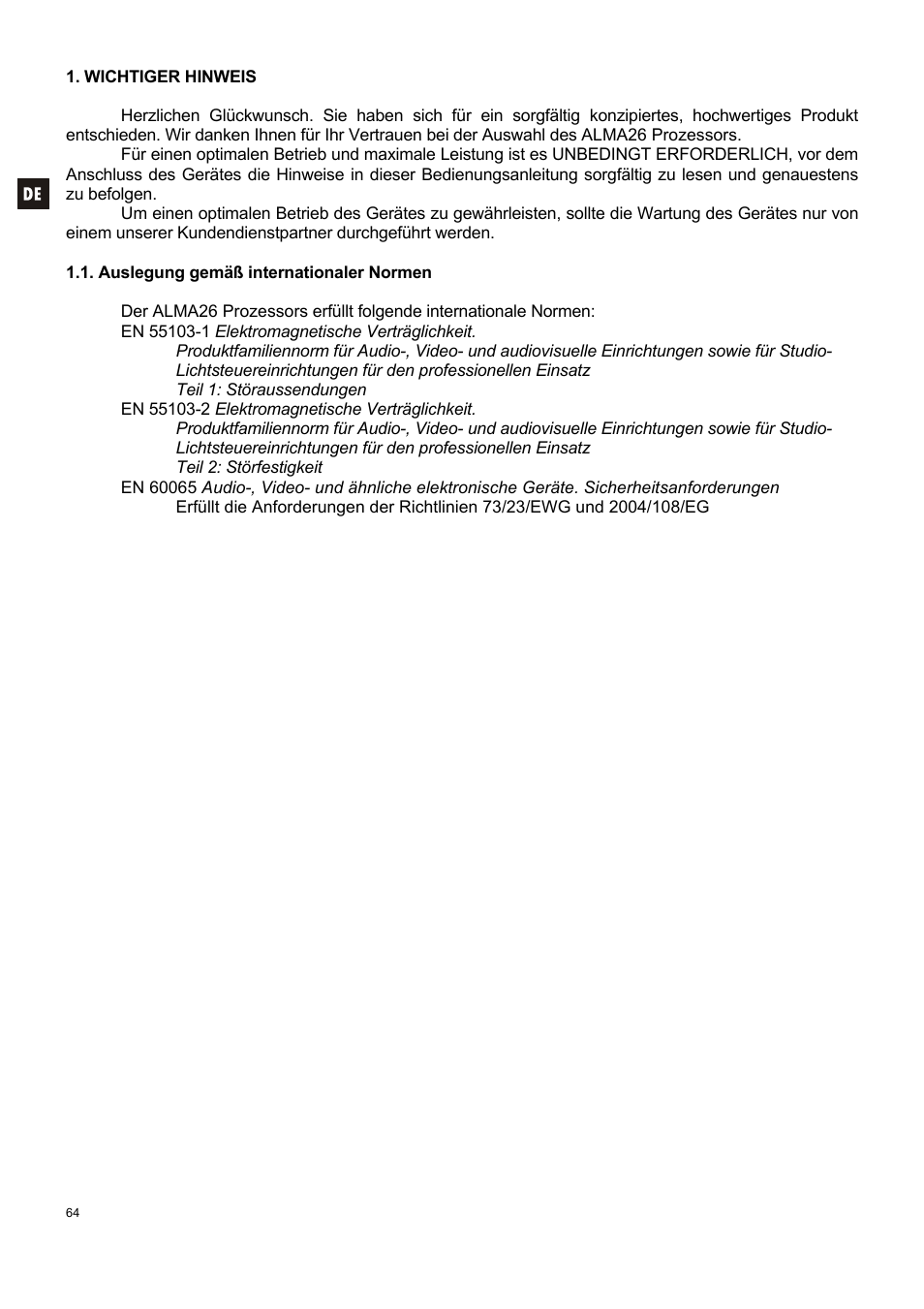 Ecler ALMA26 User Manual | Page 64 / 82