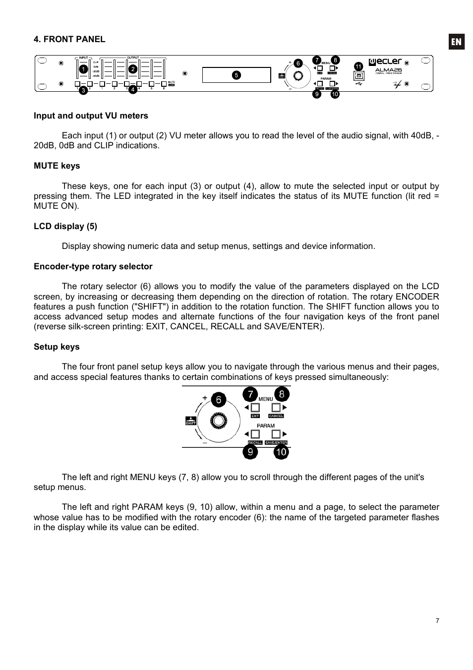 Ecler ALMA26 User Manual | Page 7 / 82