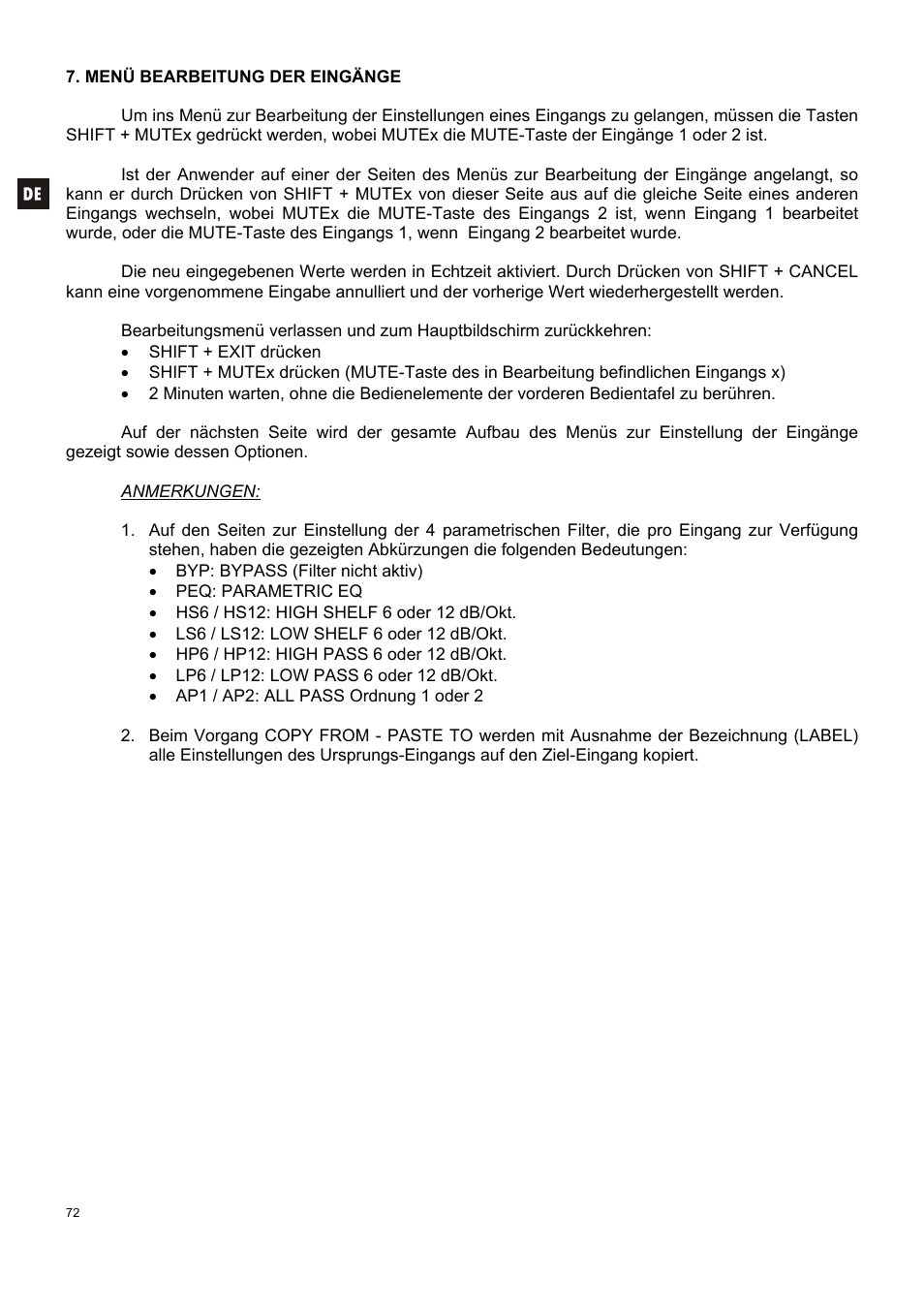 Ecler ALMA26 User Manual | Page 72 / 82