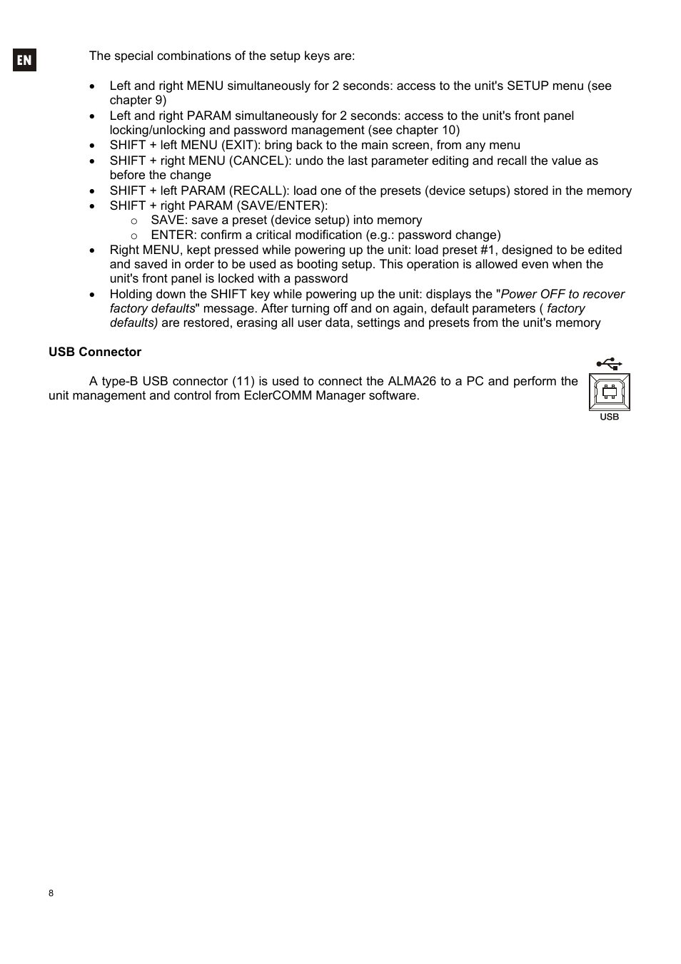 Ecler ALMA26 User Manual | Page 8 / 82