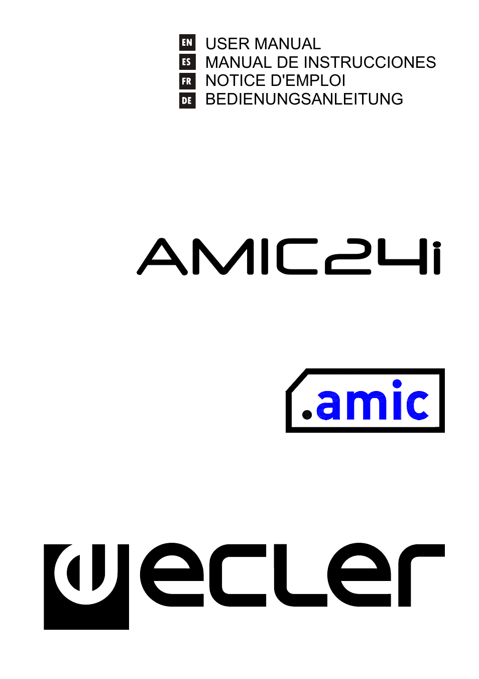 Ecler AMIC24I User Manual | 92 pages