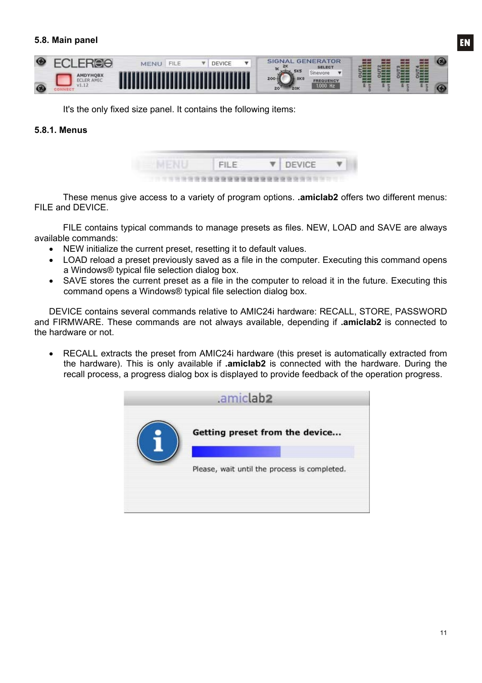 Ecler AMIC24I User Manual | Page 11 / 92