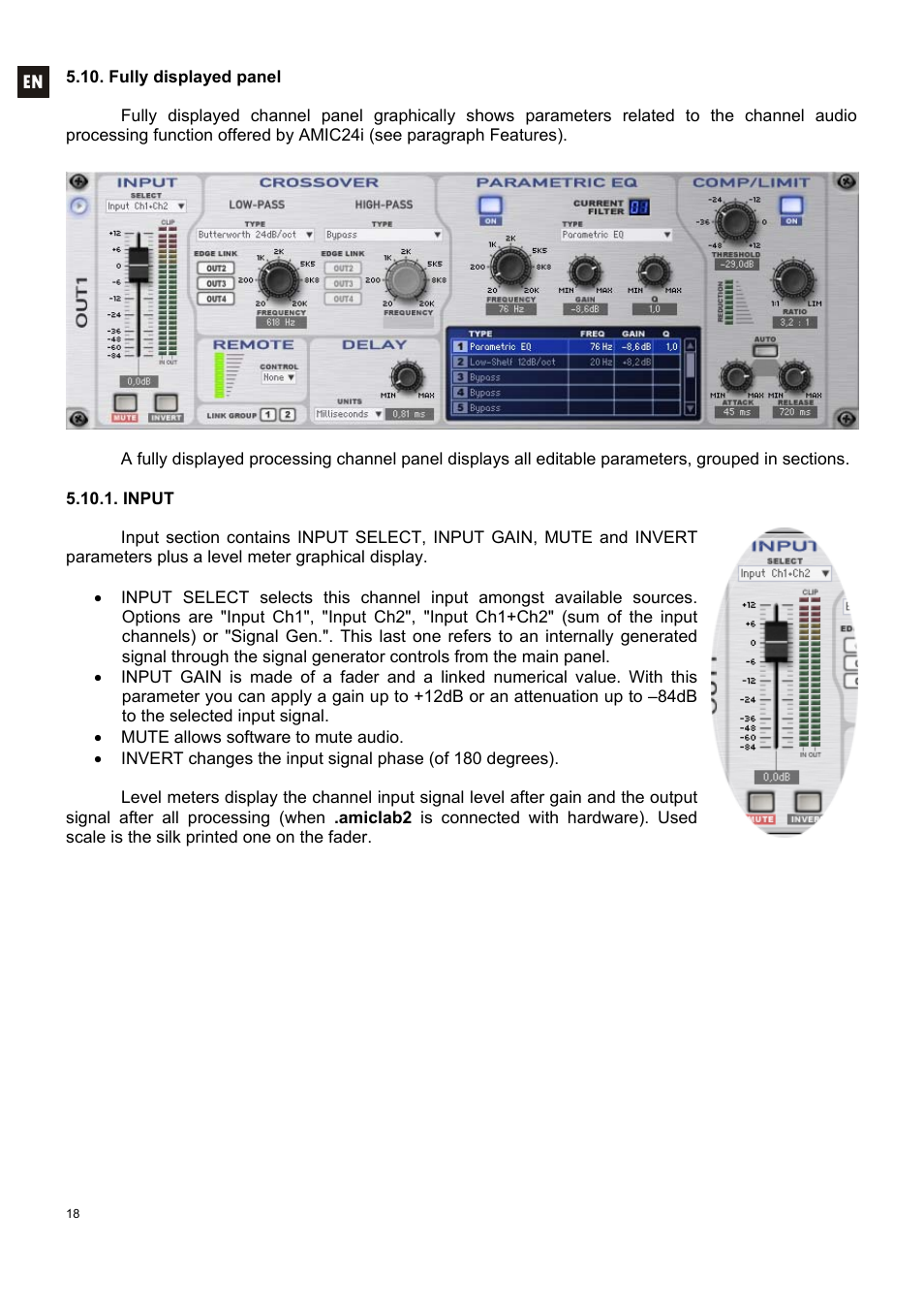 Ecler AMIC24I User Manual | Page 18 / 92