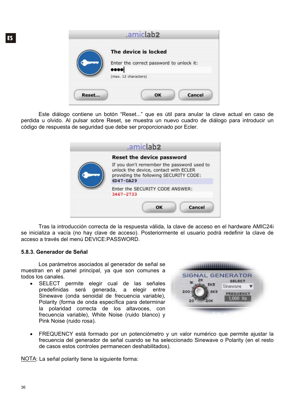 Ecler AMIC24I User Manual | Page 36 / 92