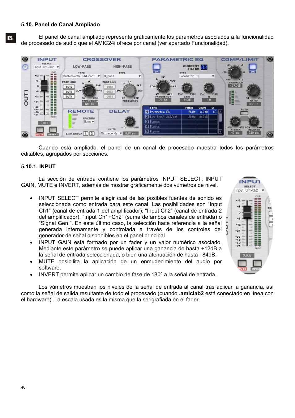 Ecler AMIC24I User Manual | Page 40 / 92