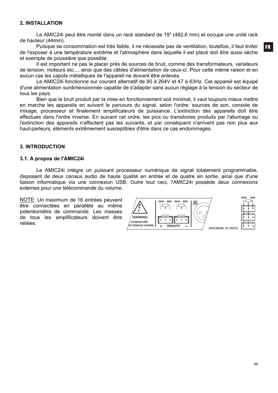 Ecler AMIC24I User Manual | Page 49 / 92