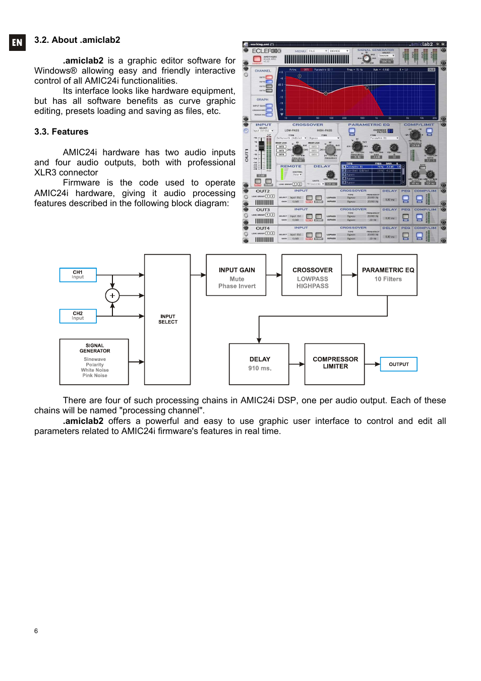 Ecler AMIC24I User Manual | Page 6 / 92