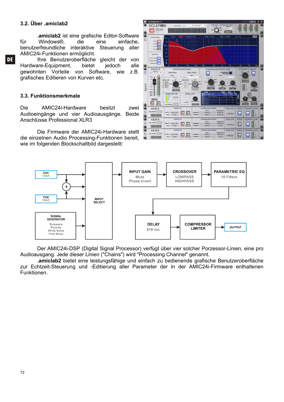 Ecler AMIC24I User Manual | Page 72 / 92