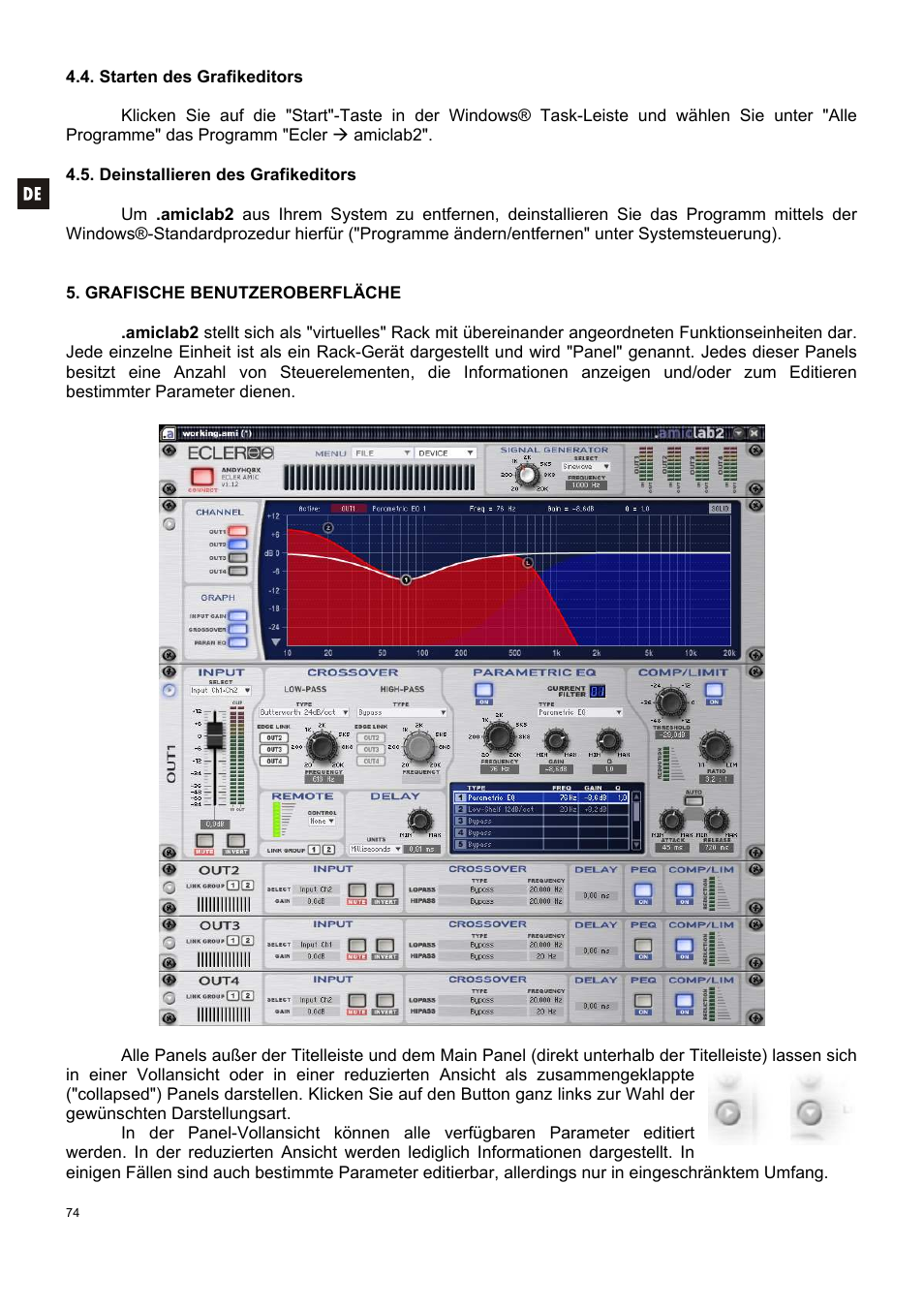 Ecler AMIC24I User Manual | Page 74 / 92