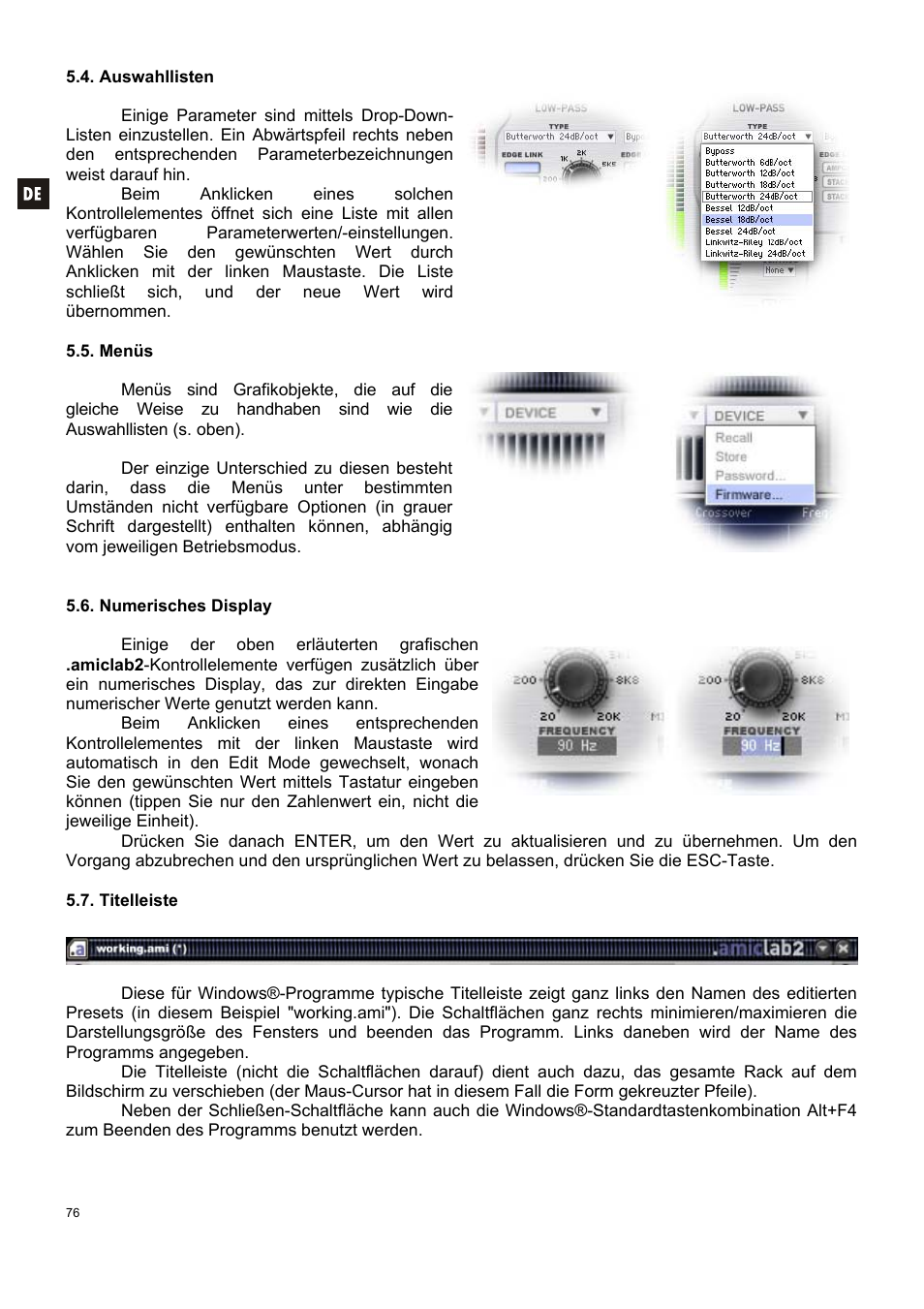 Ecler AMIC24I User Manual | Page 76 / 92