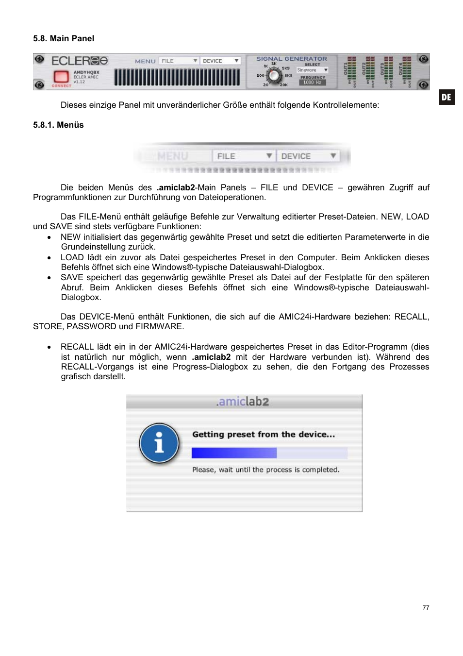 Ecler AMIC24I User Manual | Page 77 / 92