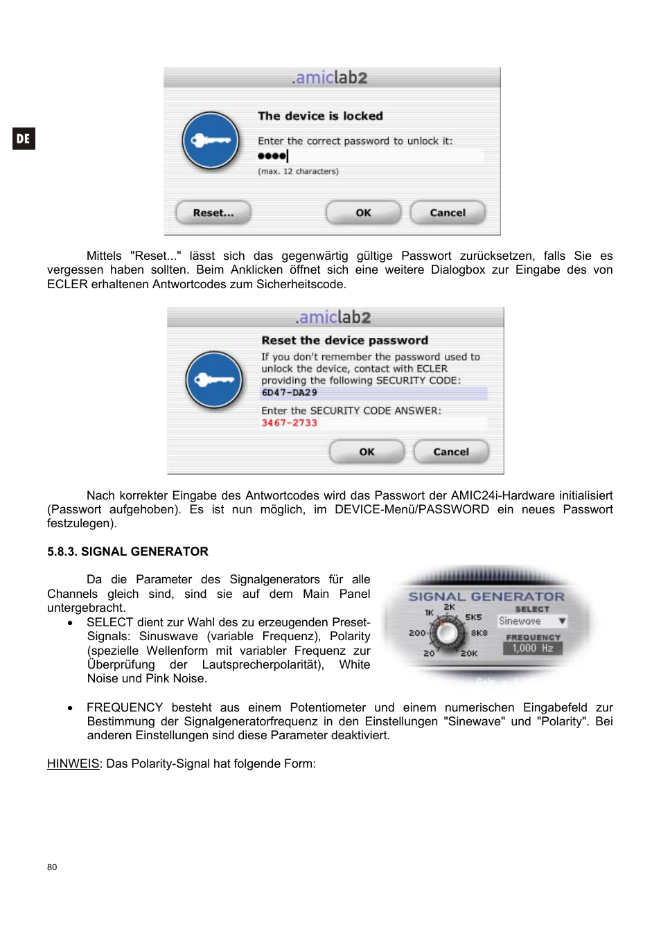 Ecler AMIC24I User Manual | Page 80 / 92