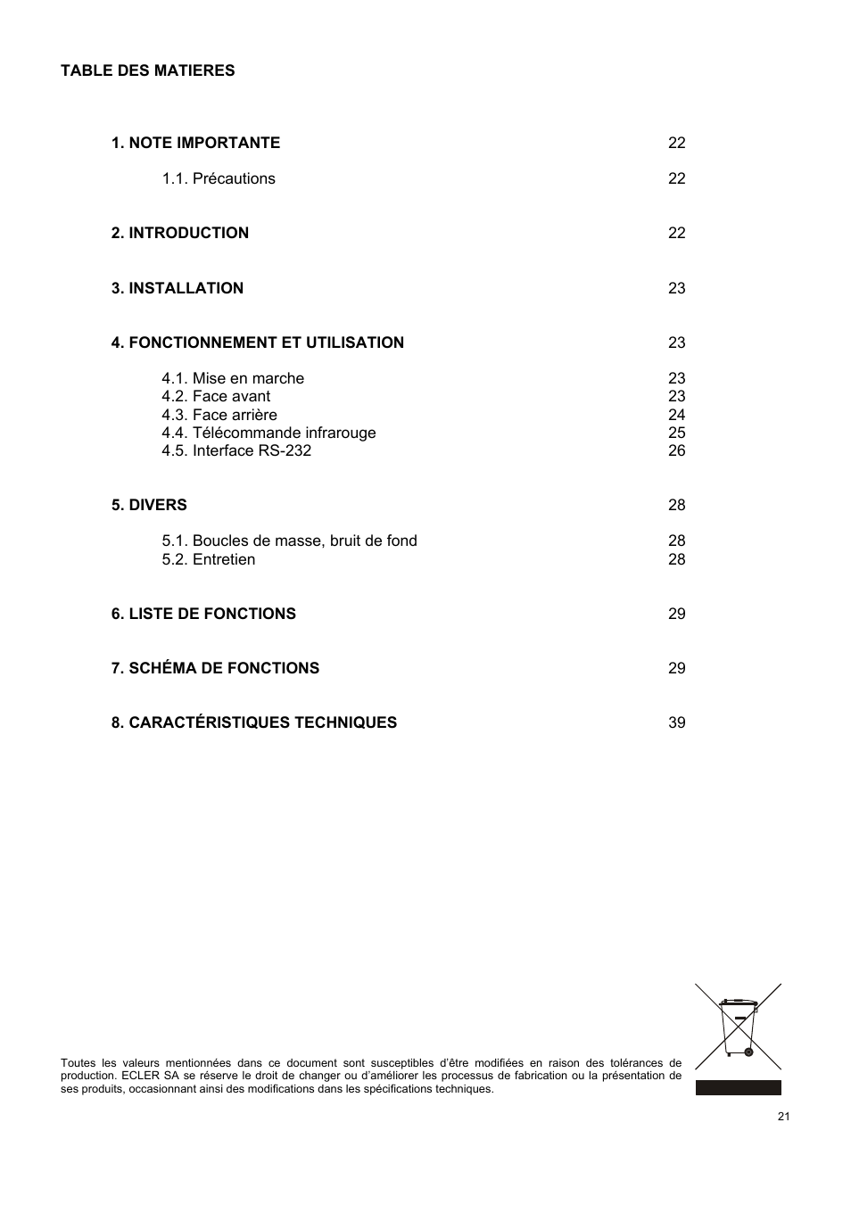 Ecler 2VSP-RS User Manual | Page 21 / 40