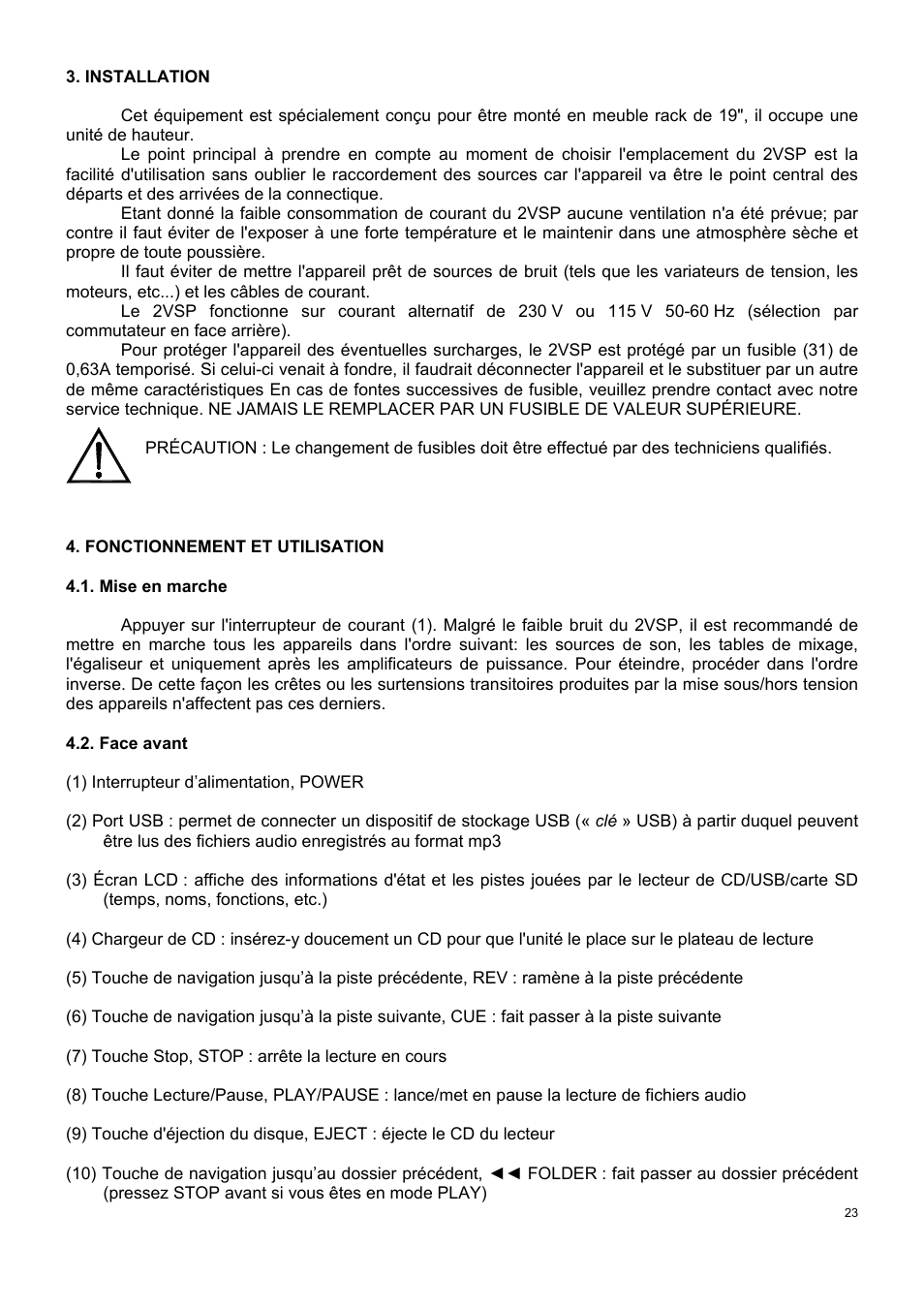 Ecler 2VSP-RS User Manual | Page 23 / 40