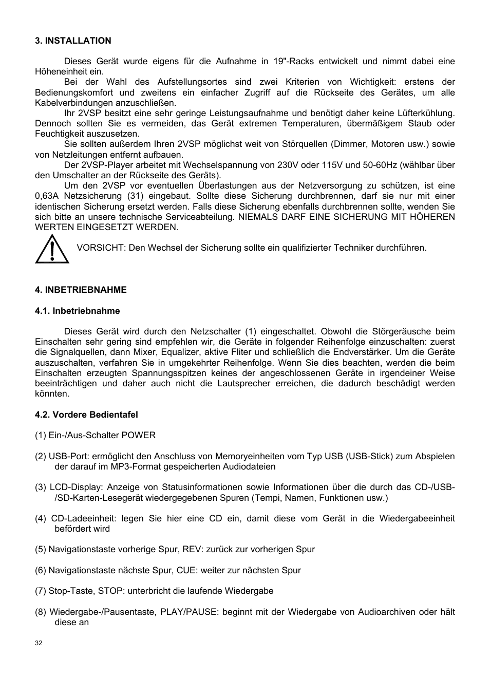 Ecler 2VSP-RS User Manual | Page 32 / 40