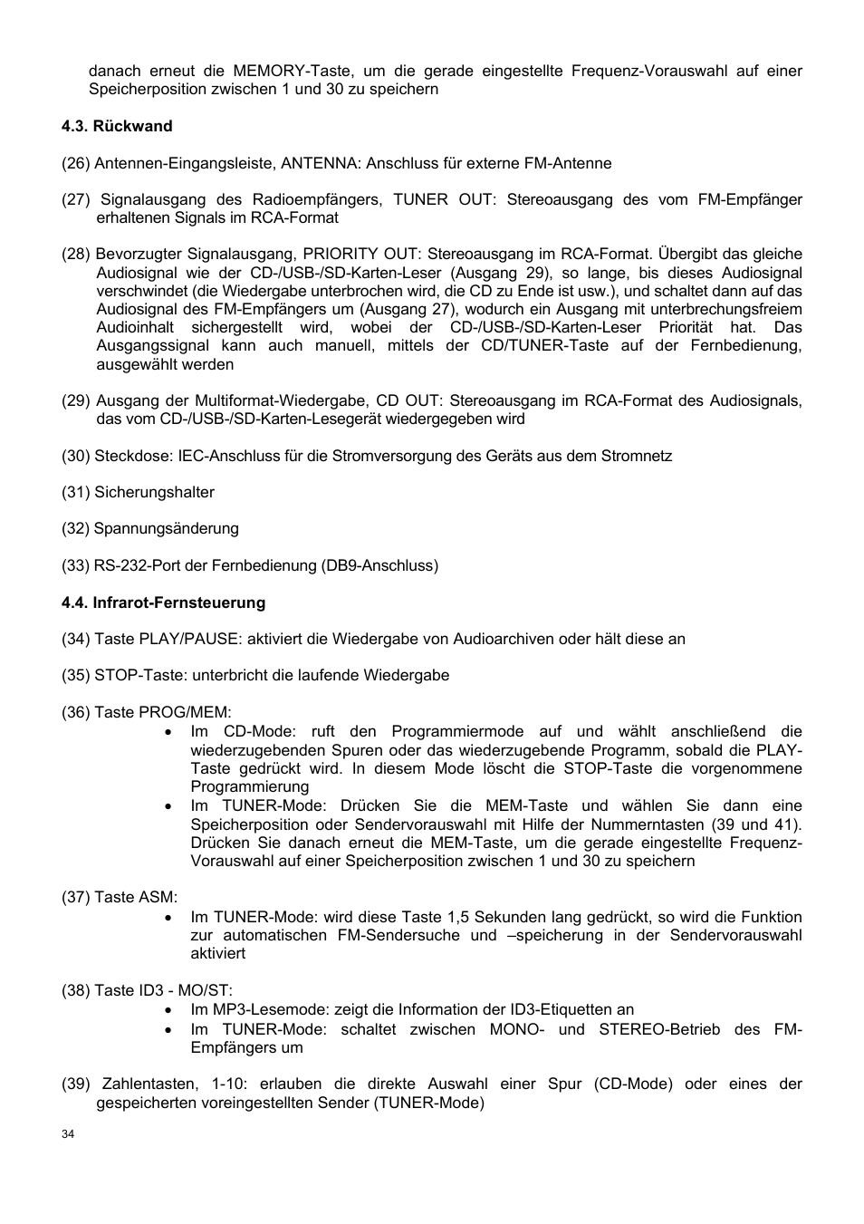 Ecler 2VSP-RS User Manual | Page 34 / 40