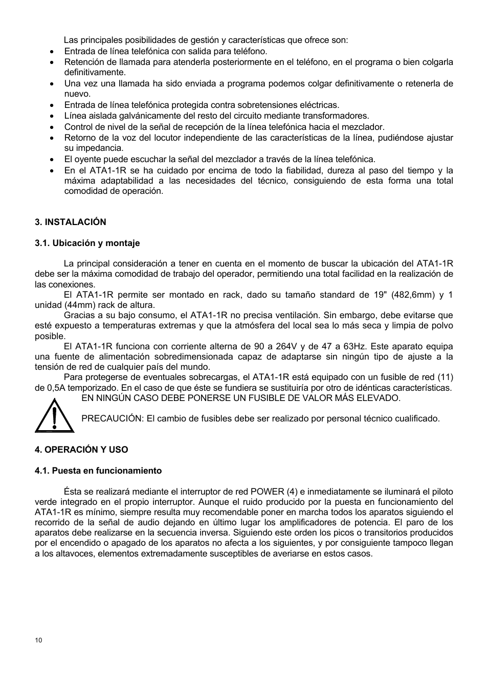 Ecler ATA1-1R User Manual | Page 10 / 24