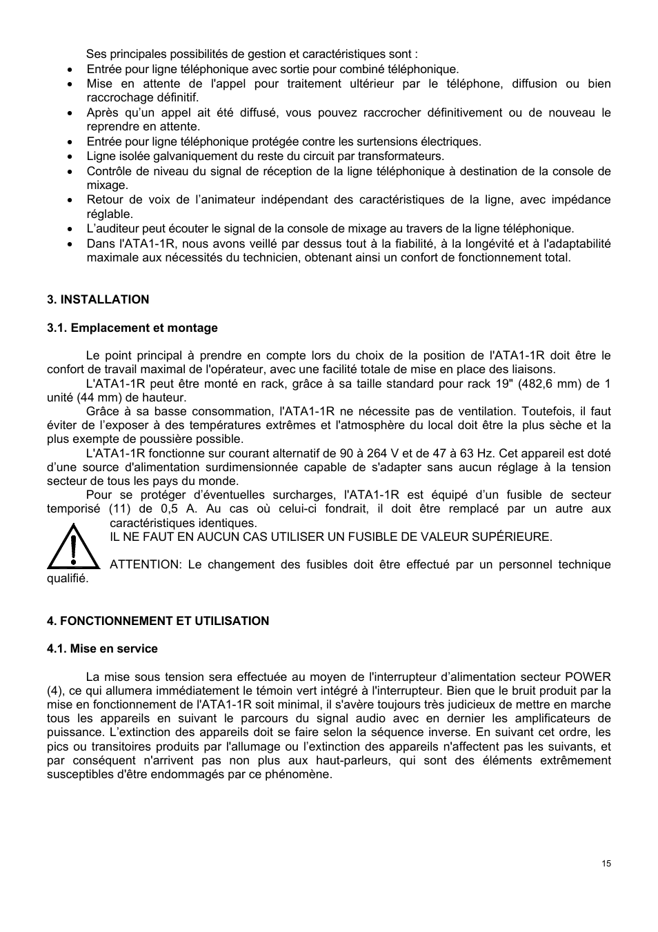 Ecler ATA1-1R User Manual | Page 15 / 24