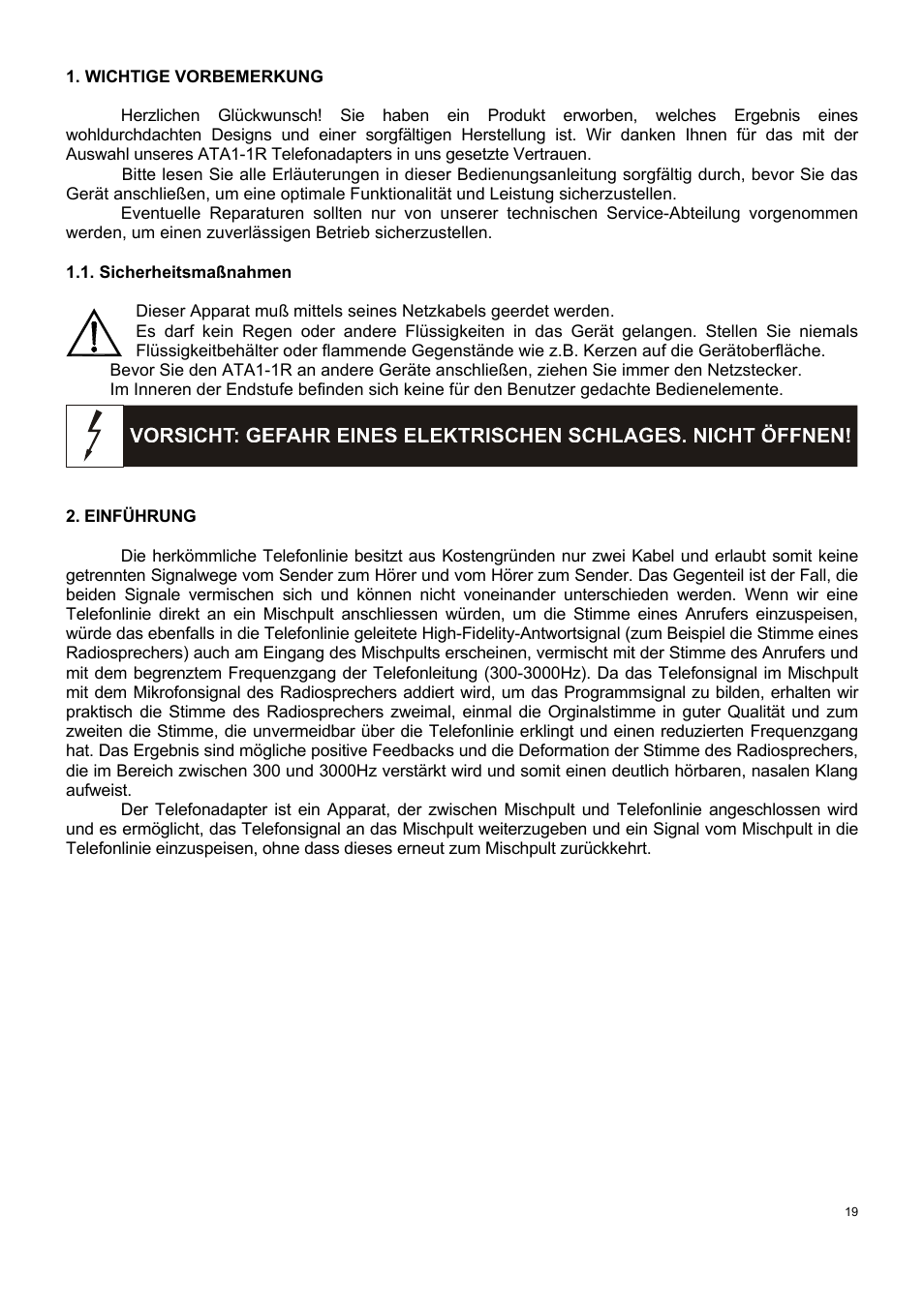 Ecler ATA1-1R User Manual | Page 19 / 24