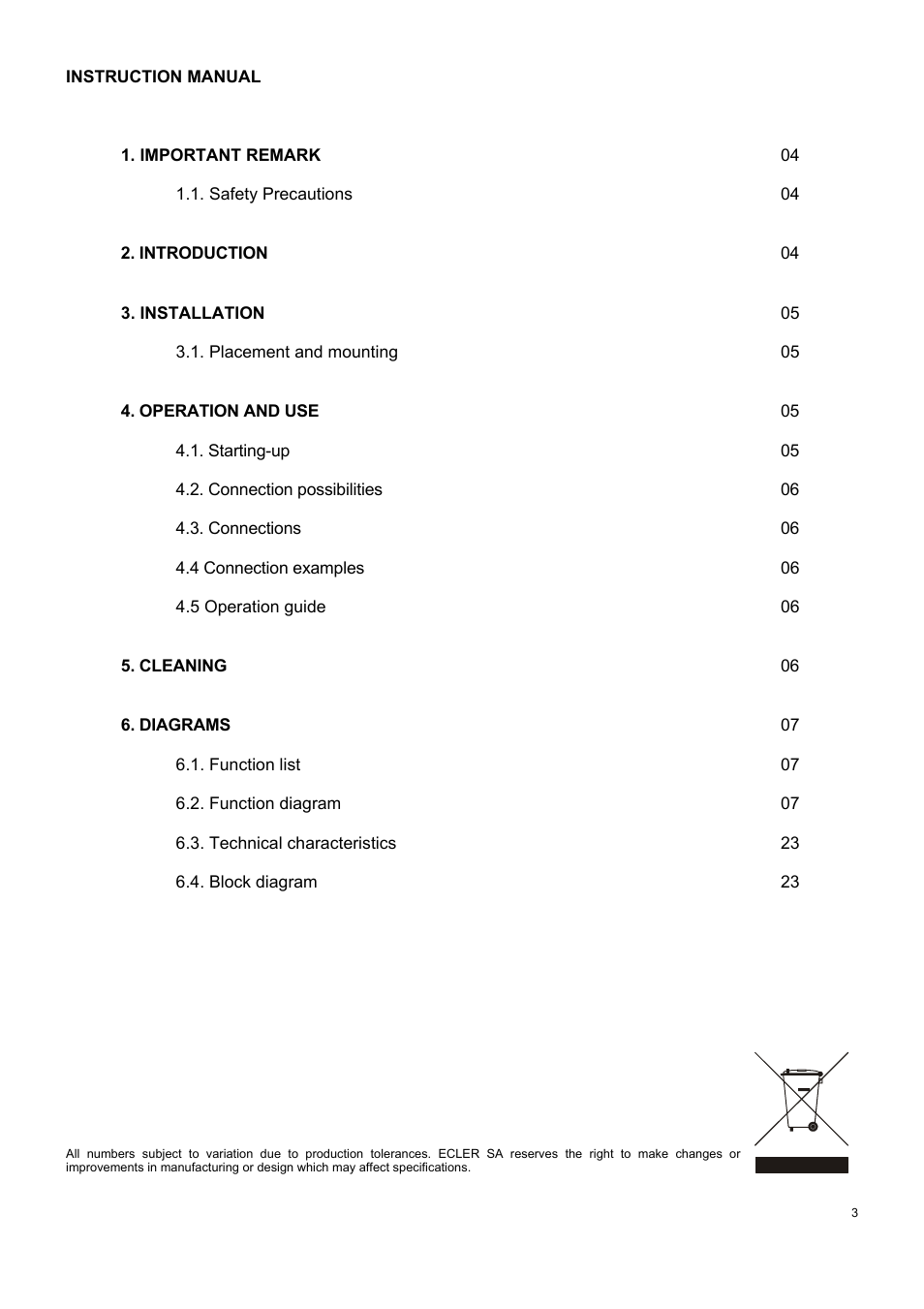 Ecler ATA1-1R User Manual | Page 3 / 24