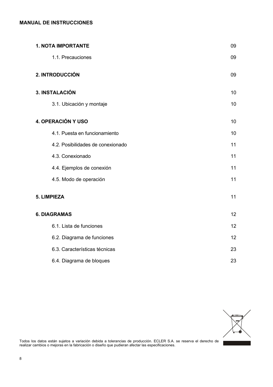 Ecler ATA1-1R User Manual | Page 8 / 24