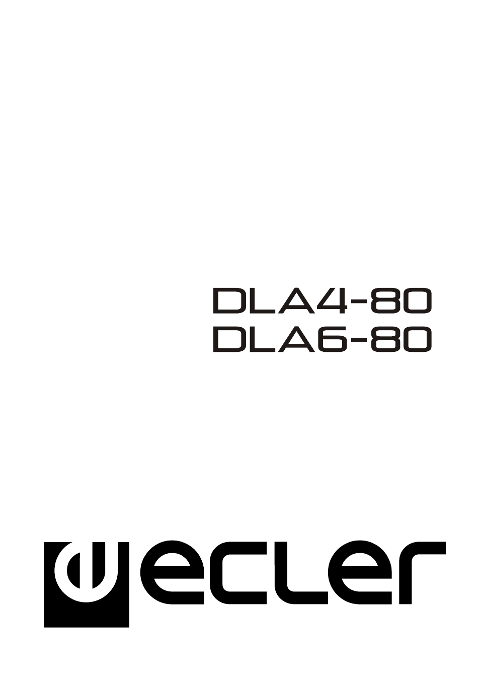 Ecler DLA 6-80 User Manual | 8 pages