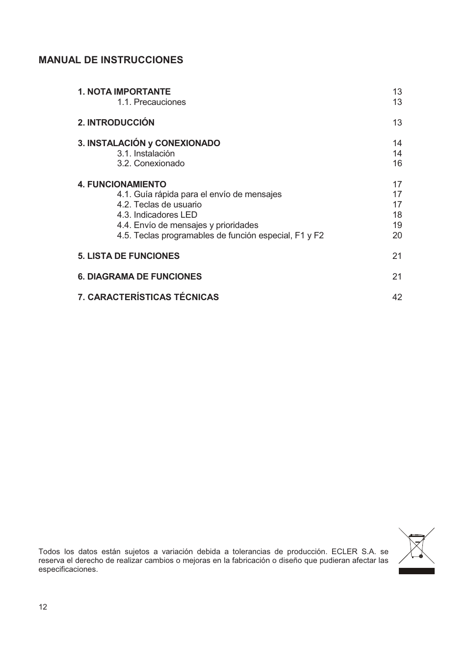 Ecler MPAGE16 User Manual | Page 12 / 44