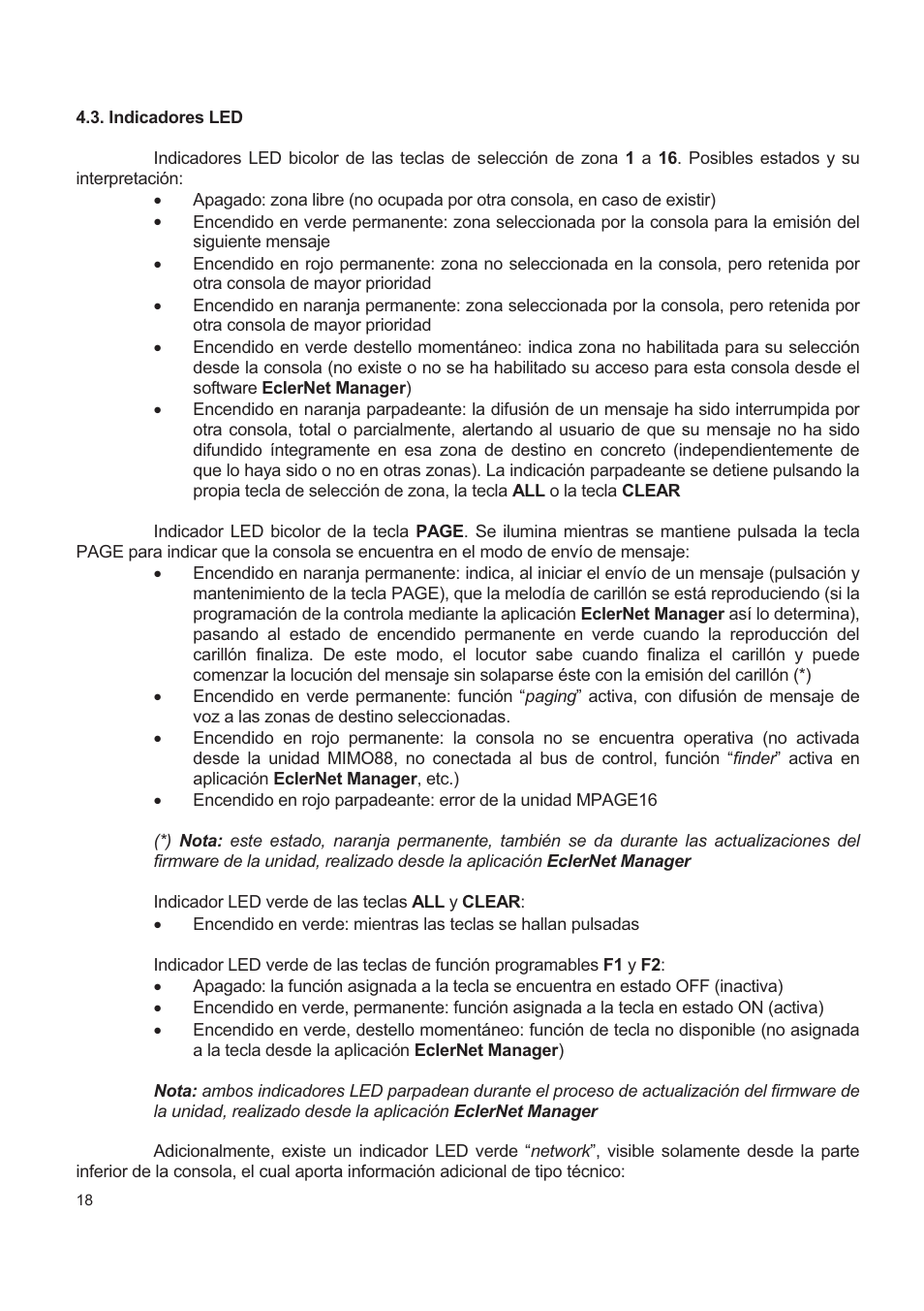 Ecler MPAGE16 User Manual | Page 18 / 44