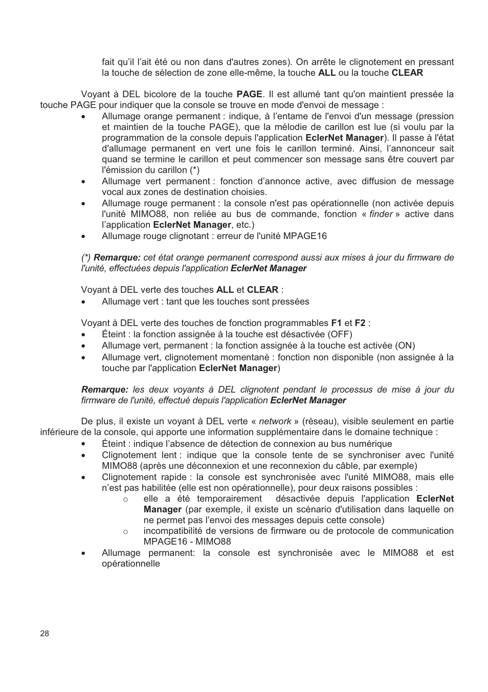 Ecler MPAGE16 User Manual | Page 28 / 44