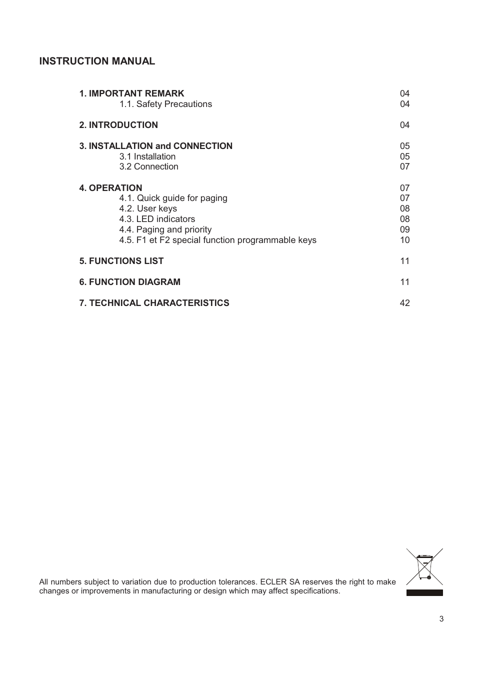 Ecler MPAGE16 User Manual | Page 3 / 44