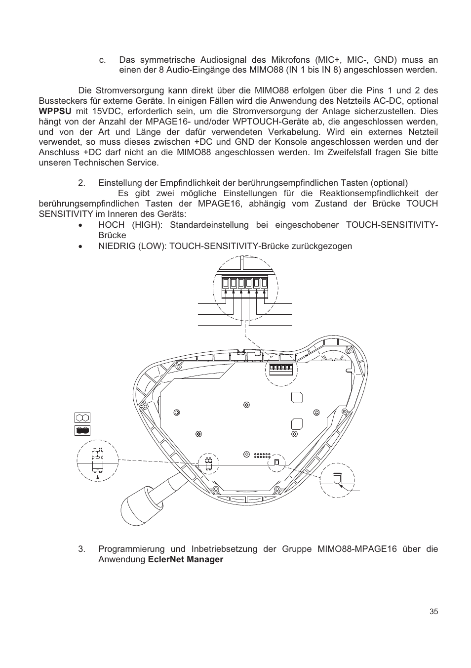 Ecler MPAGE16 User Manual | Page 35 / 44