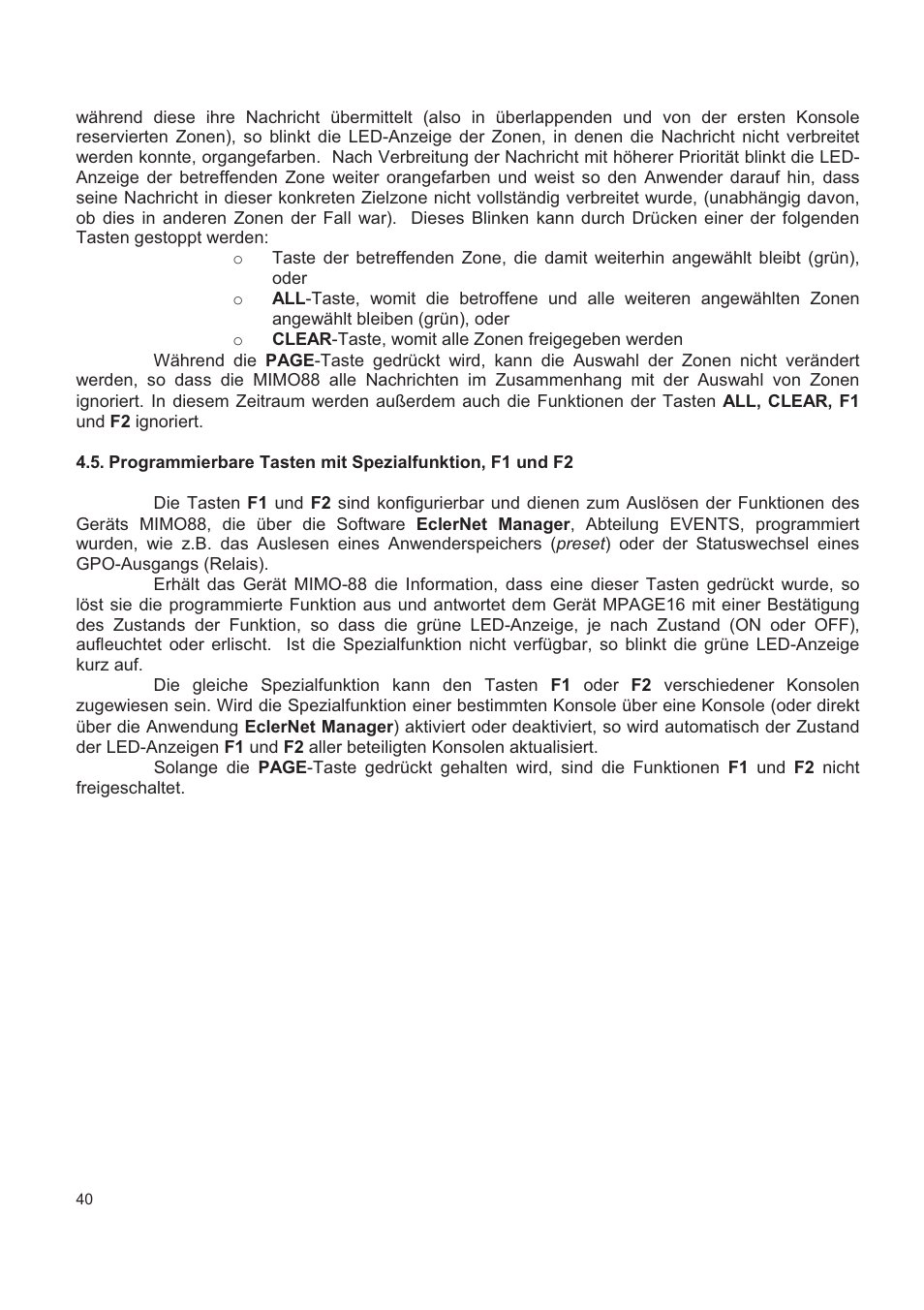 Ecler MPAGE16 User Manual | Page 40 / 44