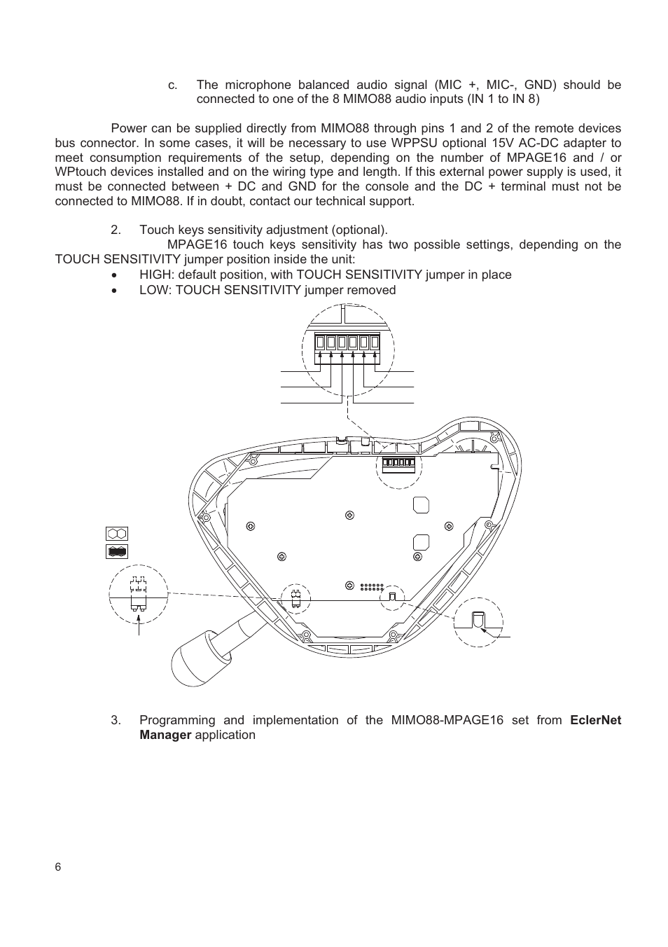 Ecler MPAGE16 User Manual | Page 6 / 44