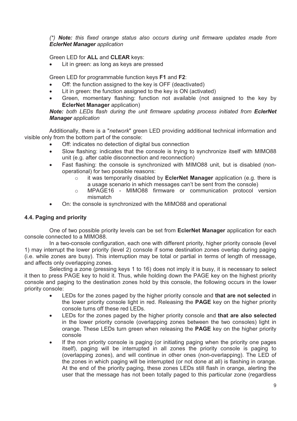 Ecler MPAGE16 User Manual | Page 9 / 44