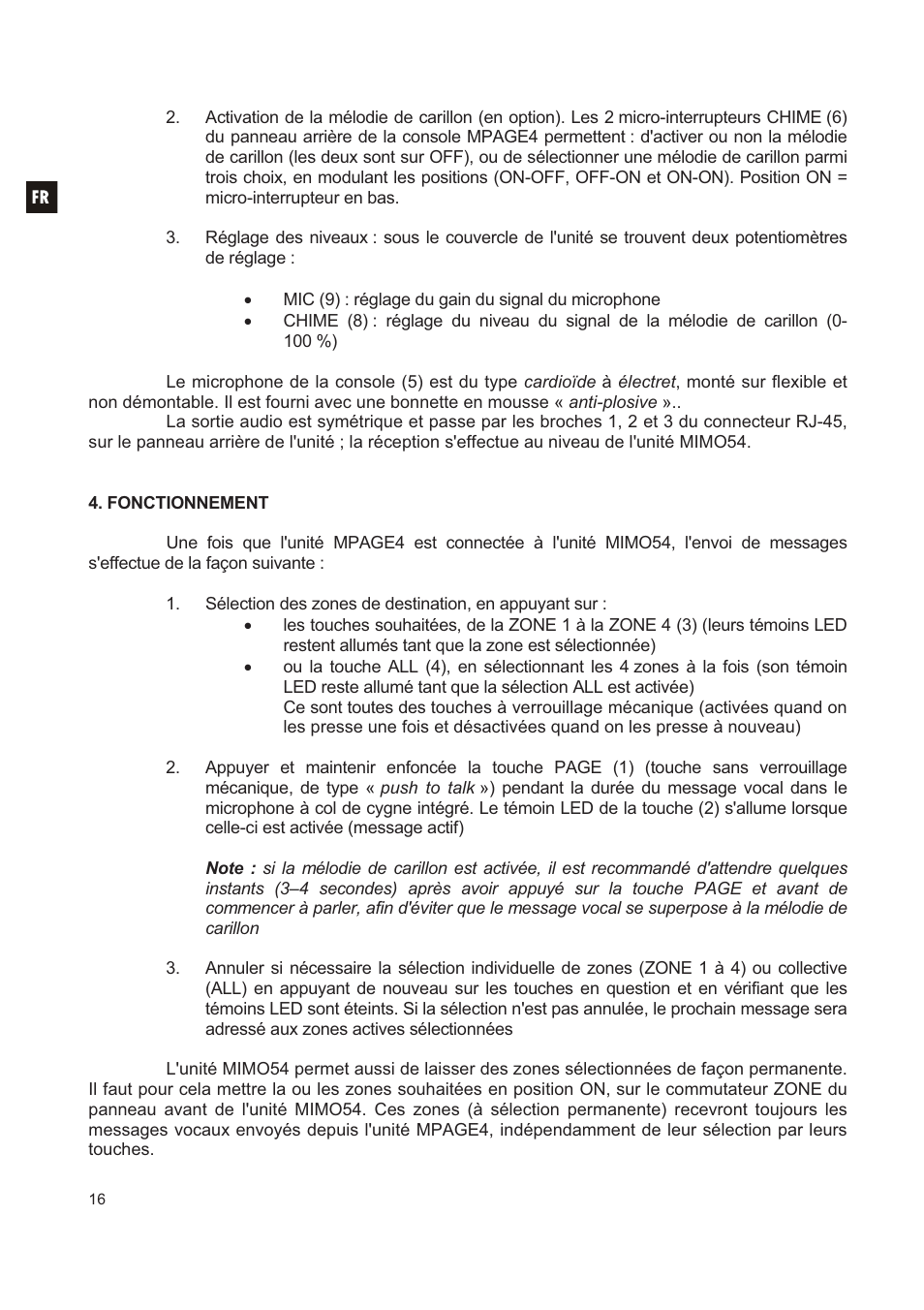 Ecler MPAGE4 User Manual | Page 16 / 24