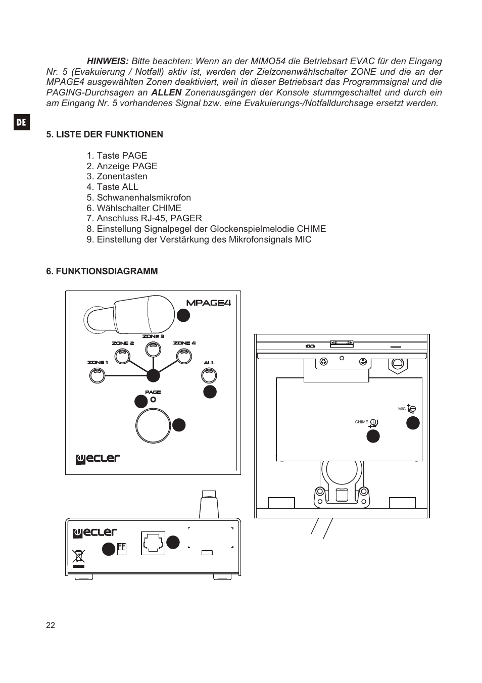 Ecler MPAGE4 User Manual | Page 22 / 24