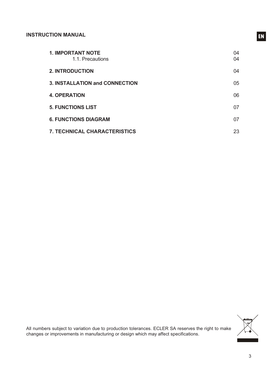 Ecler MPAGE4 User Manual | Page 3 / 24