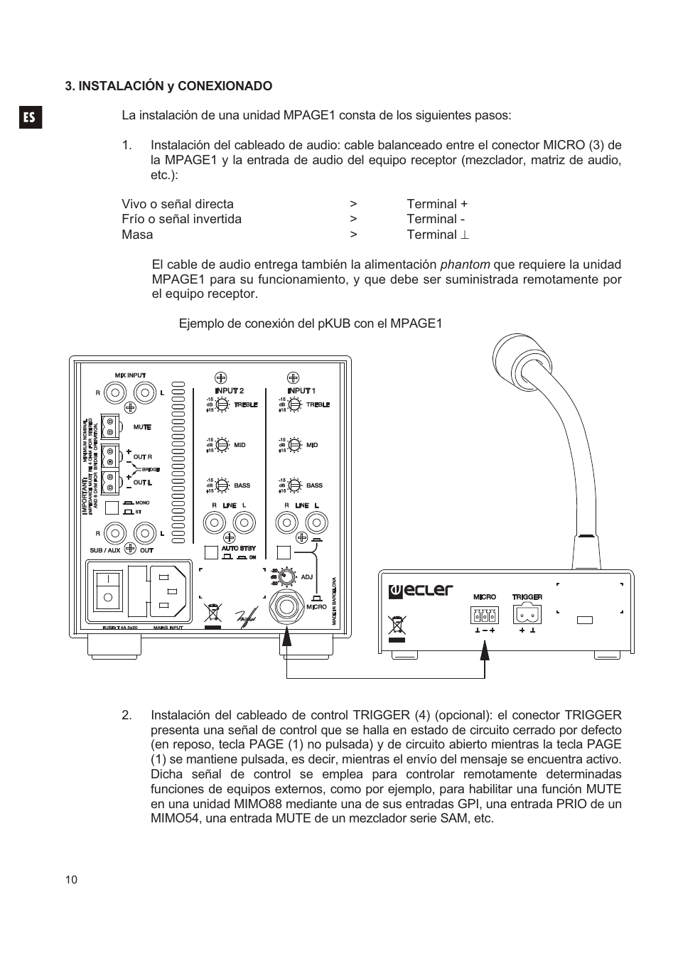 Ecler MPAGE1 User Manual | Page 10 / 24