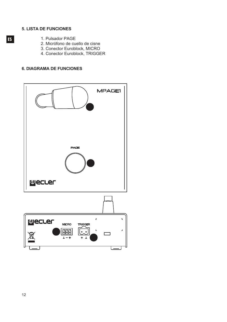 Ecler MPAGE1 User Manual | Page 12 / 24