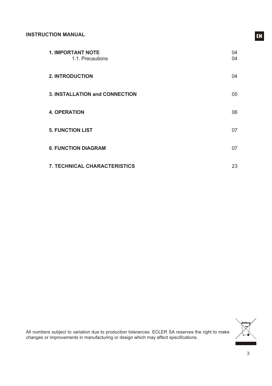 Ecler MPAGE1 User Manual | Page 3 / 24