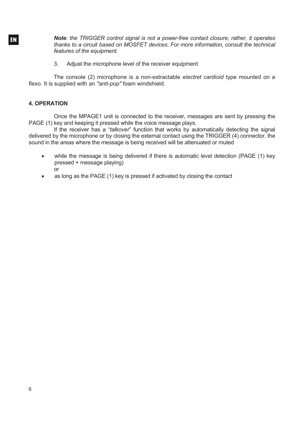 Ecler MPAGE1 User Manual | Page 6 / 24