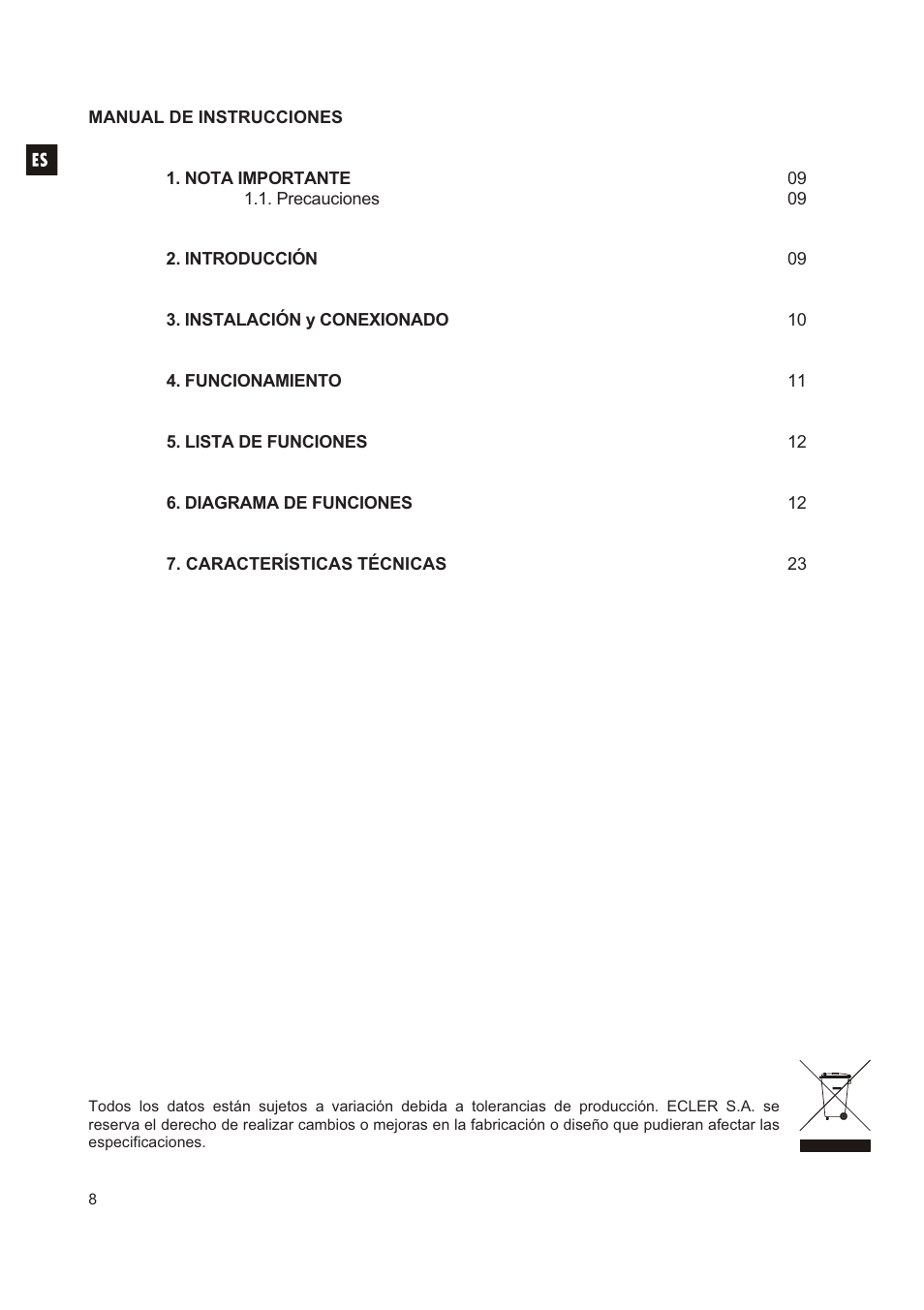 Ecler MPAGE1 User Manual | Page 8 / 24