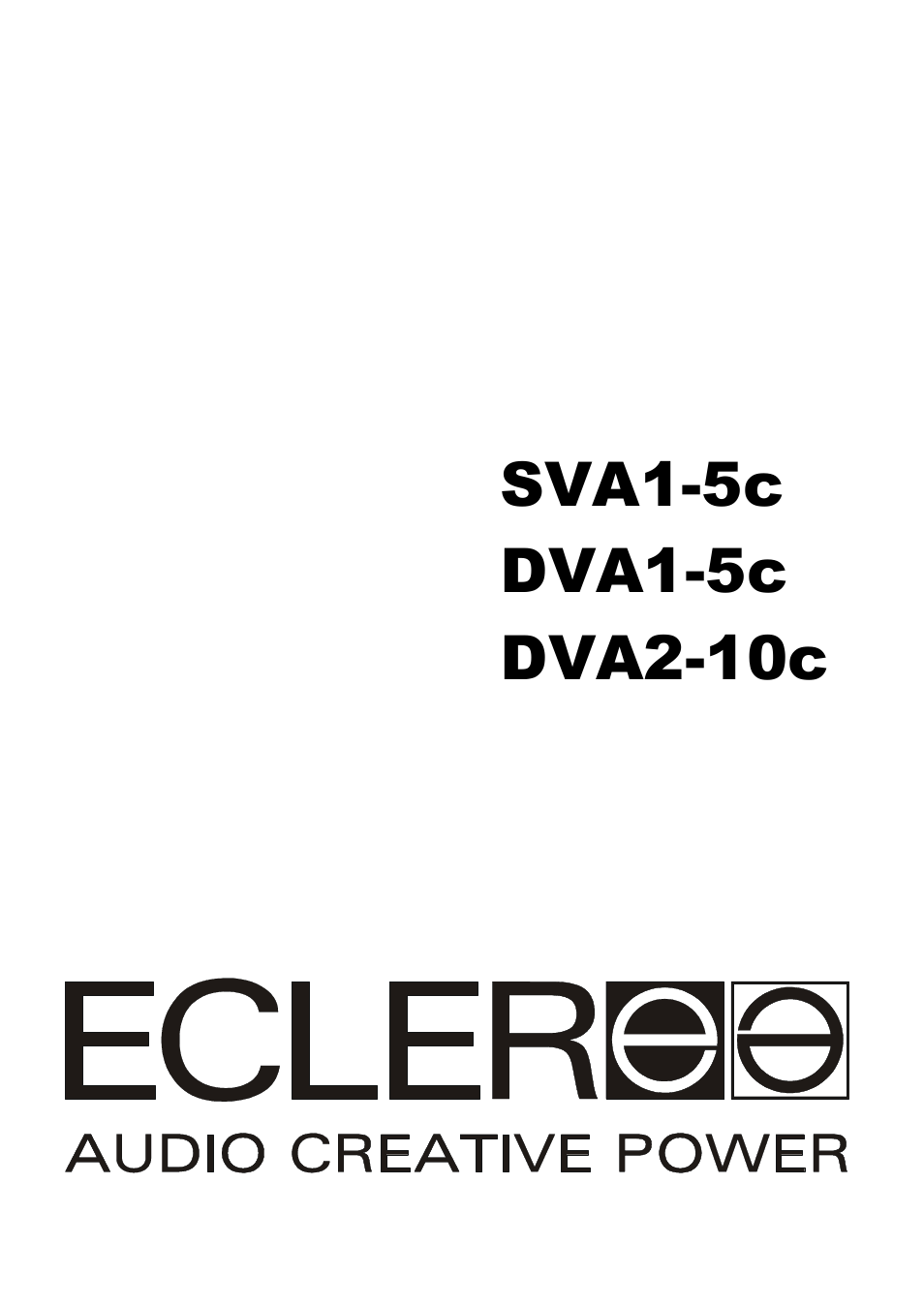 Ecler SVA1-5 User Manual | 26 pages