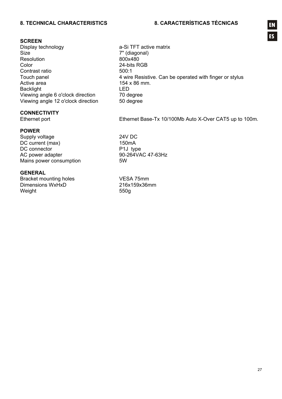 Ecler WPmSCREEN User Manual | Page 27 / 28