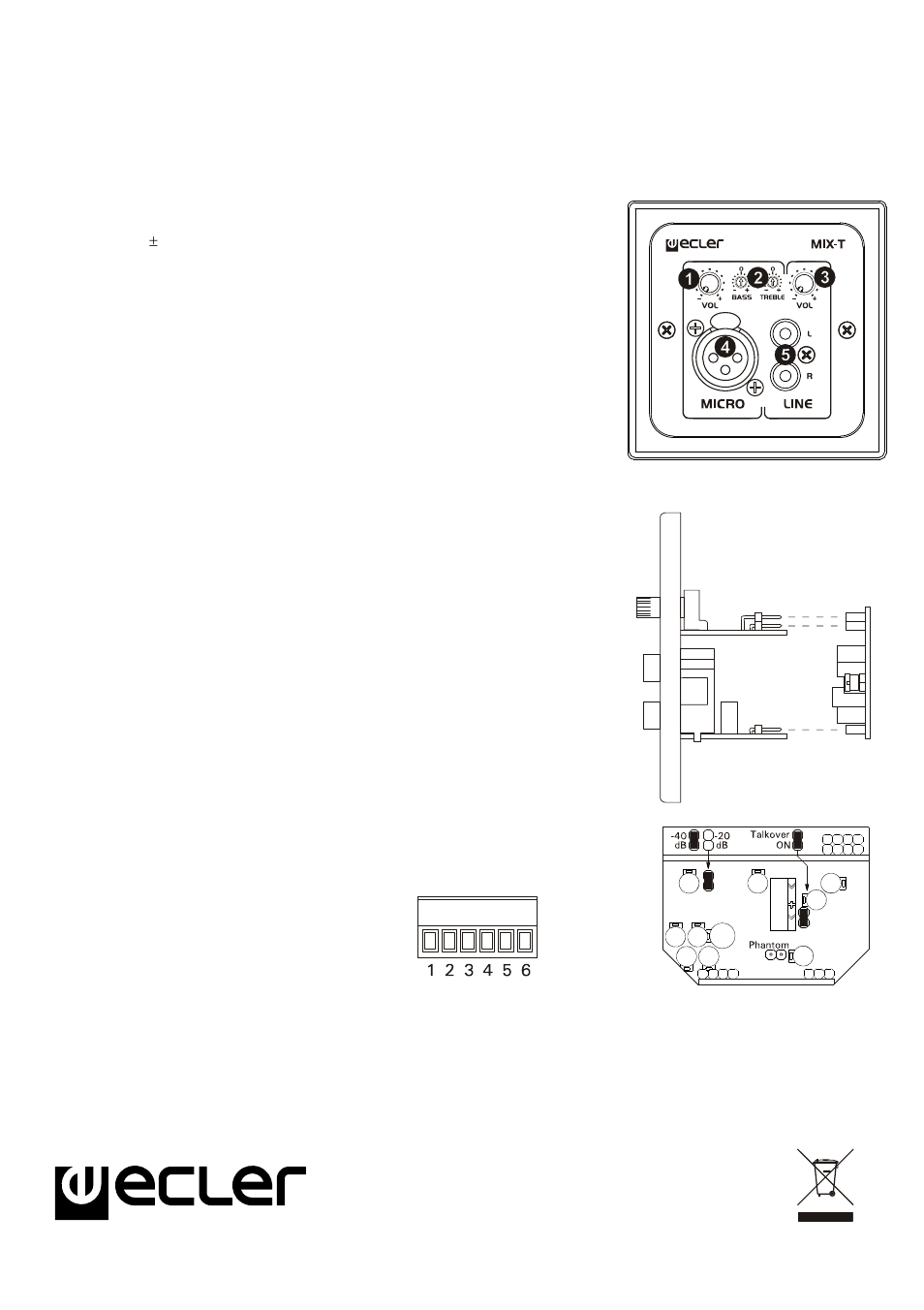 Wpmmix-t | Ecler WPmMIX-T User Manual | Page 3 / 4